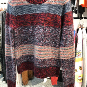 color stripe mens sweater